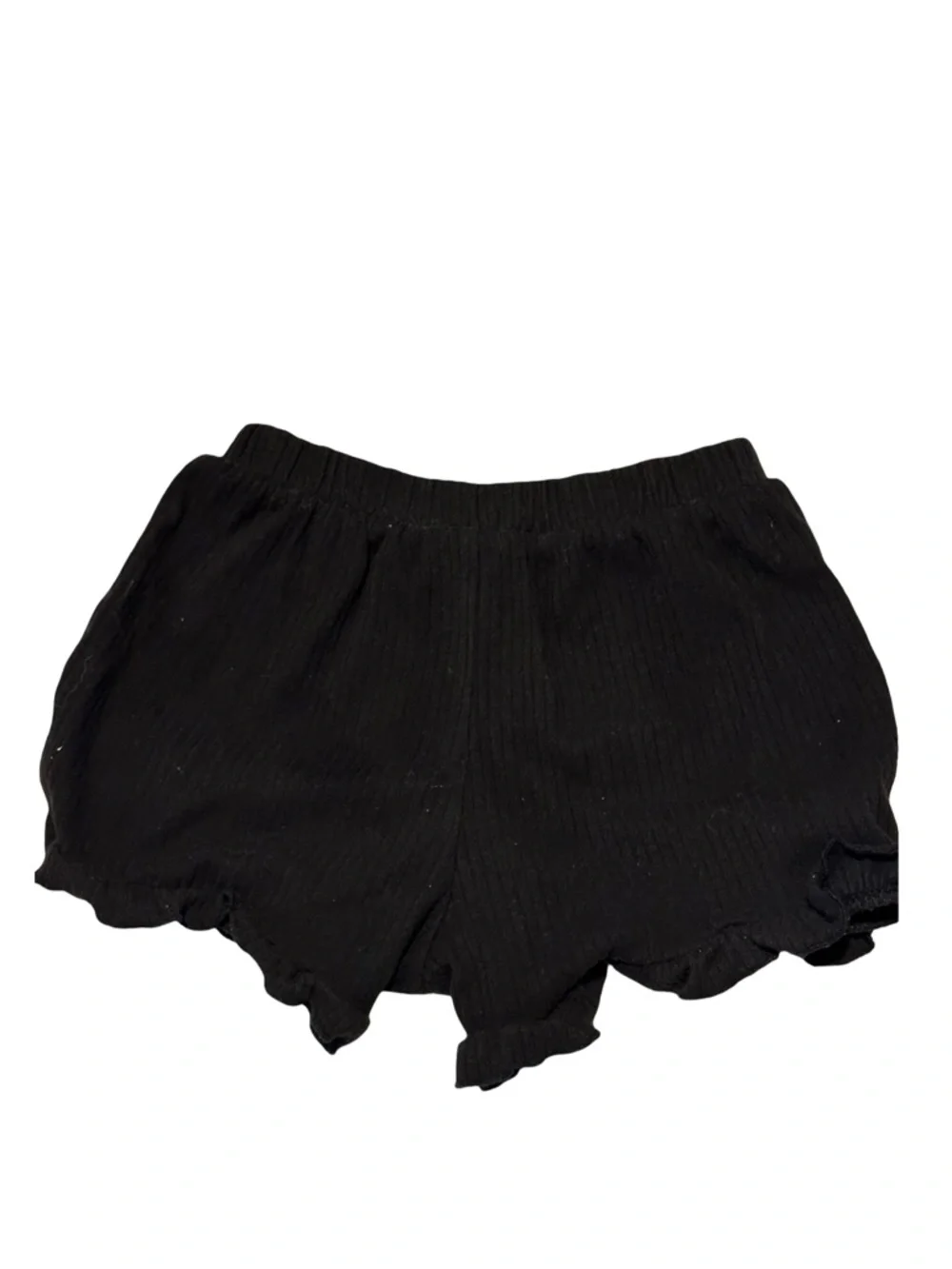 Garanimals Black Ruffle Hem Shorts Girls Size 4T Pull On Lightweight